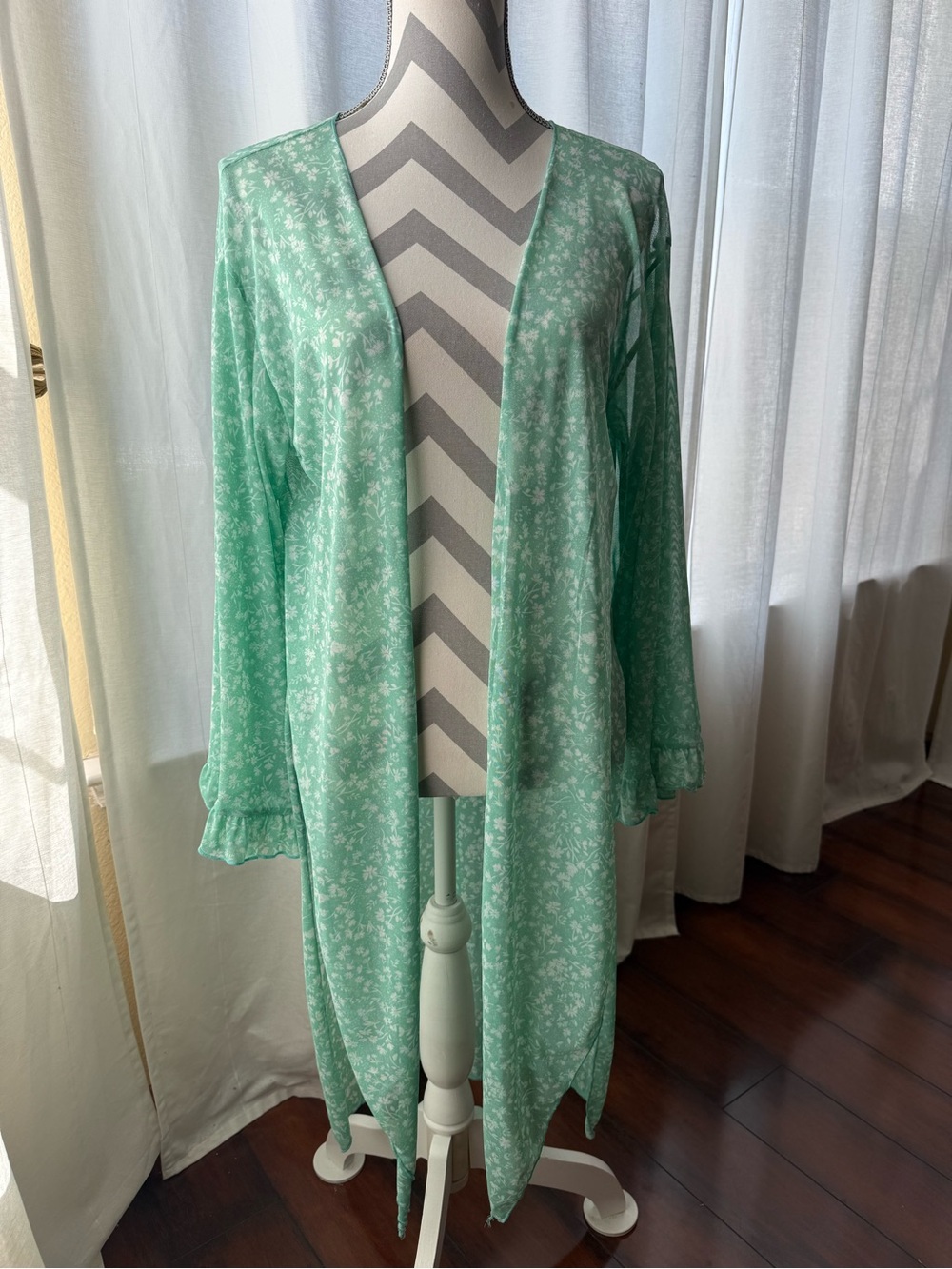Summer 10 Light Mint Floral Bikini Cover-Up - Women's Bikini Cover-Up